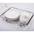 Kitchen stainless steel drain basket dish drying basket